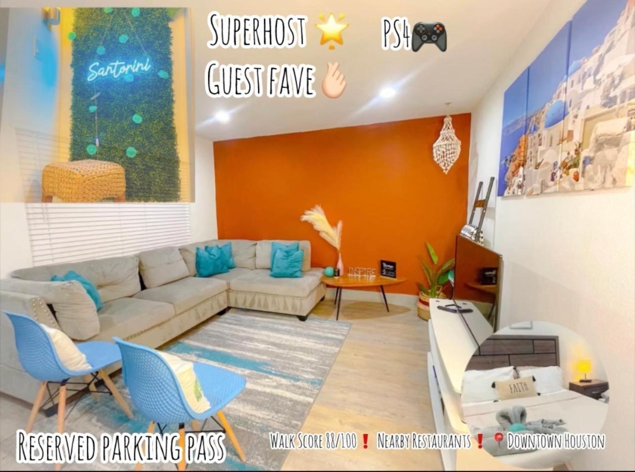 Modern Santorini Suite Houston Nrg Tmc Luxurious Walkable Ngoại thất bức ảnh